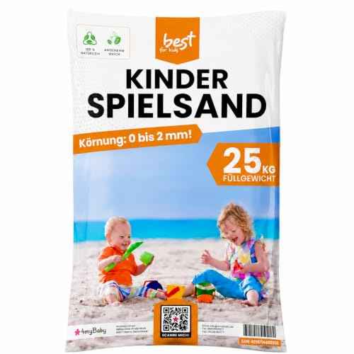 Best for Garden 25 kg de Sable de Jeu de Sable de Quartz pour Sable décoratif de bac a Sable testé par Le TÜV de qualité supérieure (200 kg)