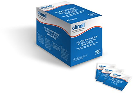 Serviettes de peau d'alcool Ca2Cskin, 14.5cm x 10.5cm x 11.5cm, 200 pièces