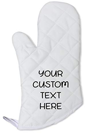 Oven Mitt Kitchen Accessories Custom Personalized Text BBQ & Grill Glove Polyester & Cotton