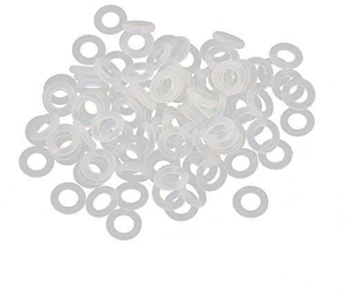 Aexit 100 Stücke Weiß 7mm x 1,5mm Hitzebeständigkeit Nicht ölbeständig NBR Nitrilkautschuk O-Ring Dichtring (6d64e09adea1720a726ad64063cb97bc)