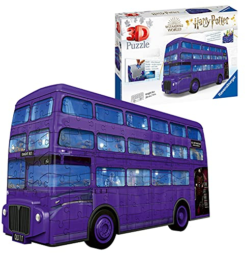 Ravensburger 3D Puzzle 11158 - Knight Bus Harry Potter - Der Fahrende Ritter als 3D Puzzle Fahrzeug - ab 8 Jahren