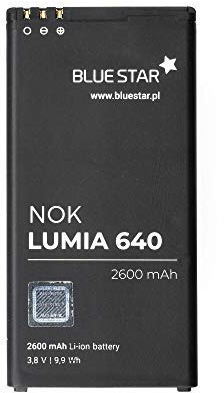 Bluestar Akku Ersatz kompatibel mit Nokia Lumia 640 2600mAh Li-lon Austausch Batterie Premium Accu T5C