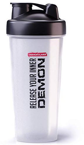DEMON LABZ Protein Shaker 700ml, Auslaufsicher & BPA frei – Perfekt für Eiweiß Shakes und Supplement Getränke – Release Your Inner Demon