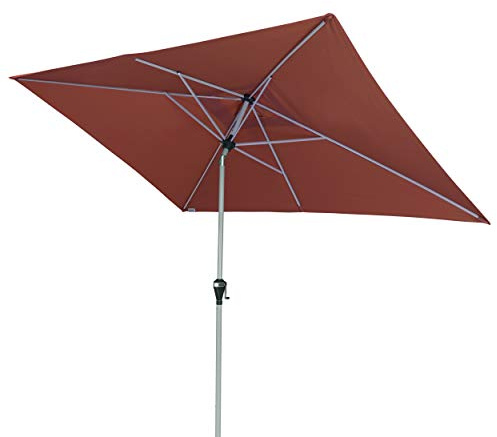 Doppler Active Auto Tilt 300x200 - Moderner Kurbel Sonnenschirm - Knickbar - ca.300x200 cm - Terracotta