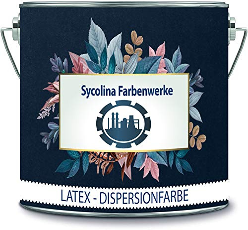 Sycolina Farbenwerke Latexfarbe Bunt Dispersionsfarbe strapazierfähige Wandfarbe in vielen hochwertigen Farben (2 l, Alt Rosa)