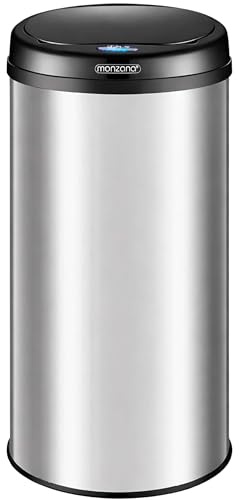 Monzana Sensor Mülleimer Küche Silber