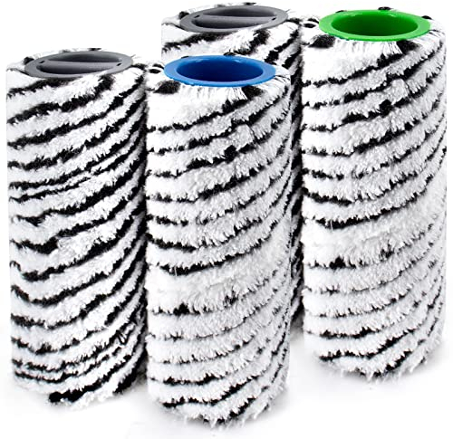 Paquete de 4 cepillos de rodillo de piedra para Karcher FC7 FC7 Premium FC5 FC5 FC3 Premium FC3 piezas de limpiador de pisos inalámbrico 2.055-021.0