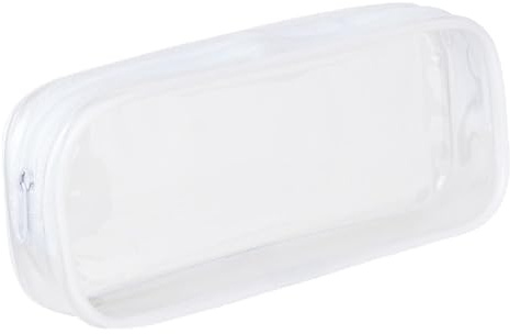 Soul Projekt Trousse Ronde en PVC Transparent pour Femme, Trousse à pinceaux, école, Enfants, Trousse de Toilette, université, Bureau, Examen