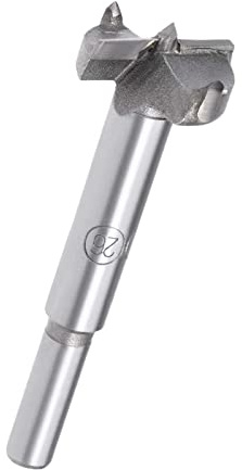 TA-VIGOR Forstner Drill Bit 26mm, Tungsten Carbide Wood Hole Saw Auger Opener for Woodworking Hinge Hole Drilling Boring Bit Cutter Gray