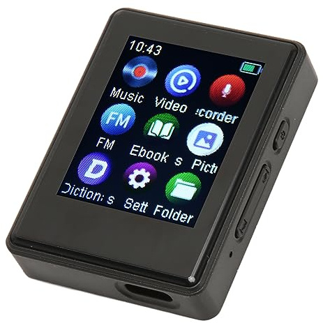 MP3-Player HiFi-Stereo-Sound Bluetooth 5.0 Integrierter Lautsprecher MP3-Player Tragbarer Musik-Player mit UKW-Radio und Elektrischem Buch für Teenager Kinder Erwachsene