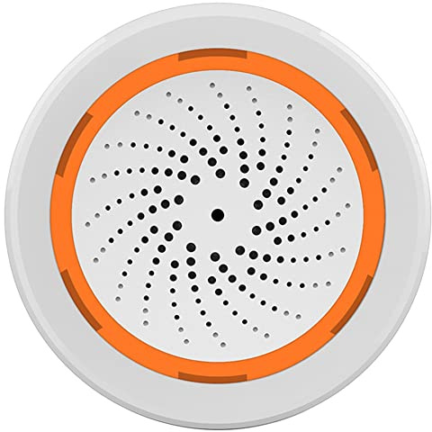 Wlauqueta Sensor de Sonido y Luz ZigBee Neo 90DB Tuya Life Sensor de Alarma de Sirena Integrado Tuya Sensor de Sonido y Luz Inteligente