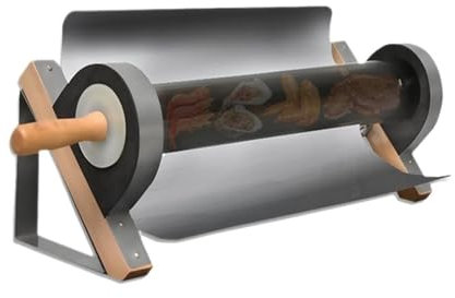 Réchauds de camping portables Cuiseur à tube solaire vert utilisant la lumière du soleil for barbecue en plein air, cuiseur solaire portable, outil d'urnce de camping, four solaire multifonctionnel po