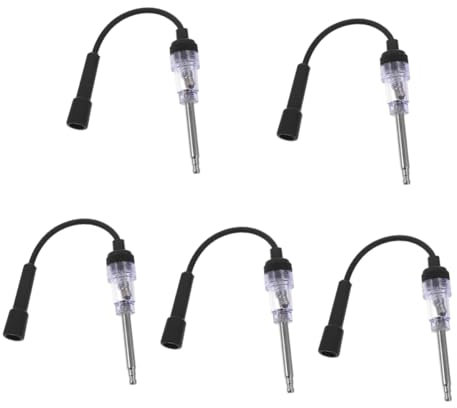 Gatuida 5 Piezas Probador De Encendido Herramientas Probador De Bujías De Coche Probador De Bujías Para Automóvil Probador De Enchufe Instrumento De Encendido Plástico Bobinas De Ignición