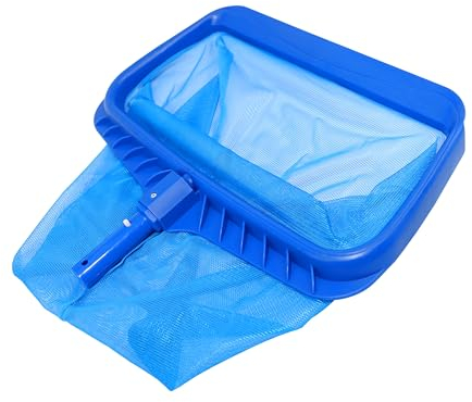 HAF® Épuisette de fond de piscine De Luxe avec filet extra large, profond et indéchirable | Épuisette de piscine en version stable | Épuisette profonde avec raccord pour perche télescopique pour un