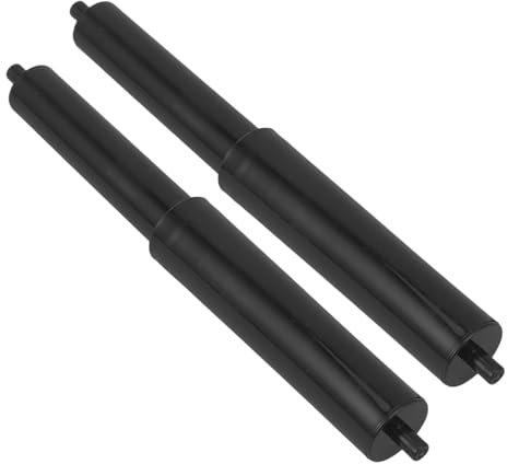 FUNOMOCYA 2stücke Toilettenpapier Ersatz Federstange Kunststoff Robust Wc Papierhalter Roller Flexibel Passend Einfache Montage Schwarz