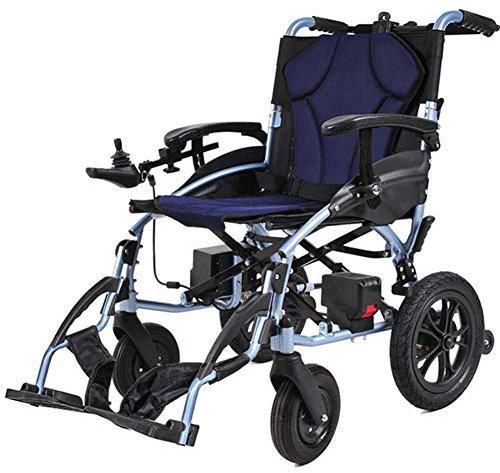 Aioneer Fauteuil Roulant électrique Pliant léger 15 kg, Largeur du siège 46 cm, Fauteuil Roulant Amovible avec Batterie au Lithium, fauteuils roulants motorisés, Portable