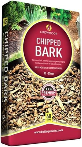 SuperGift.com 60L Chipped Bark, Insulates The Roots To Protect Them From Harsh Weather Conditions, Perfect For Use Around All Plants