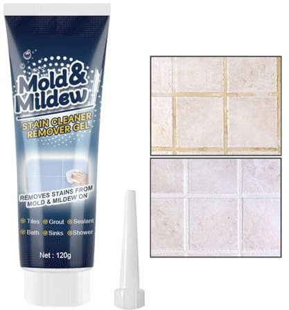 Masilla de lechada blanca para azulejos, resistente al agua, duradera, para juntas de lechada, 120 g, relleno de juntas de azulejos, para baño, ducha, cocina