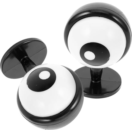 OUNONA Motorradhelm Aufkleber 3D Augen Sticker Helm Zubehör Helmdekor 4.5X3.5X3 cm Schwarze Helmverzierung Für Motorradhelm Und Jethelme