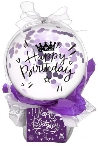 Geldgeschenke Überraschungsbox Luftballons, Geschenkbox Geburtstag DIY, Explosionsbox Mit Luftballon Rolle, Geldgeschenkbox (Lila)