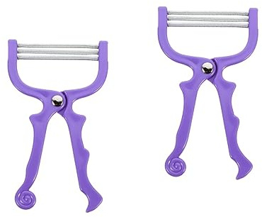 TOVINANNA 2stücke Manueller Gesichts-haarentferner Mit Federmechanismus Effektives Epiliergerät Für Damen Und Herren Schmerzlose Haarentfernung Für Gesicht Und Augenbrauen Kompakt Und