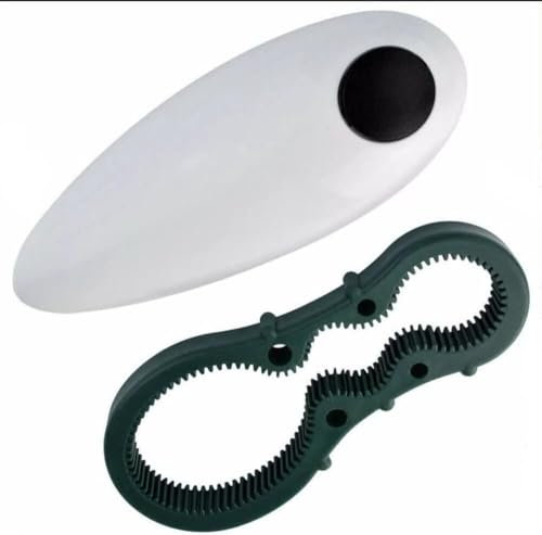 Battery Operated Electric Can Opener,Handheld Can Opener One Touch Switch Smooth Edge with Bottle Opener, Safe Smooth No Sharp Edges for Arthritis Hands and Kitchen, Suit for Almost Size Can