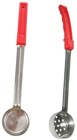 MOLUCKFU Kitchen Pizza Sauce Spoon and Portion Ladle 2 Ounce Stainless Steel Serving Scoops Set for Pizza Sauce Portion Control in Home Cooking