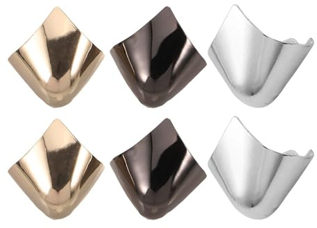 DECORNIJIA Protector Punta Zapato Metal Punteras para Tacones Altos 3 Pares | Punteras metálicas duraderas para zapatos y botas ajuste seguro en tacones para interior y exterior