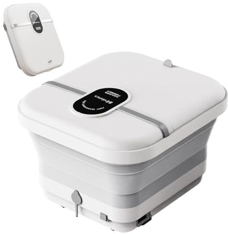 Massaggiatori spa pedicure - Pediluvio elettrico riscaldato con bolle, rulli & | Vasca per pedicure portatile per ammollo, massaggio vibrante, dal dolore, terapia del piede e rilassamento