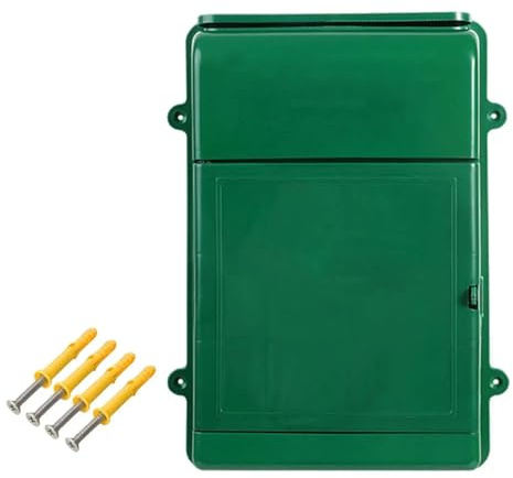 ERJGIKL Wall Mounted Mailbox Wall Mounted Mailbox Postbox Letter Box Organizer Versatile 13.5x10x2.7inch Drop Box Milk Box for Home Office Decorative(Green)