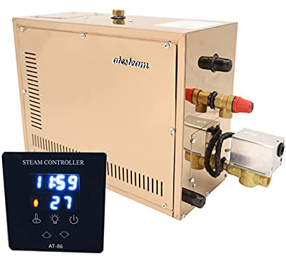 Sauna de Vapor, 3KW, 4.5KW Generador automático de acero inoxidable Generador de vapor al vapor de la sauna de la sala de vapor máquina de baño de vapor for la sala de spa Controlador digital(3kw)