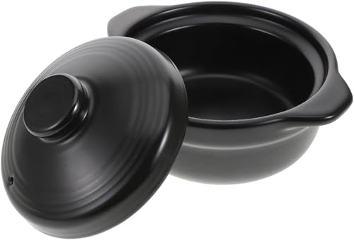 Cabilock Cocotte en Céramique 126L Couvercle Marmite Cuisine M9 Moyenne Taille Casserole à Ragoût Antiadhésive Résistante à la Chaleur pour Mijotés et Cuisson sur Cuisinière