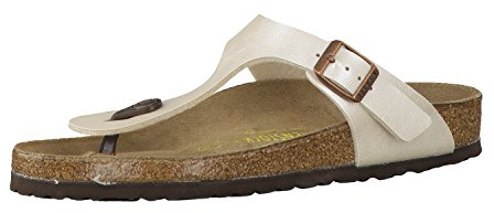 birkenstock Arizona Eva Mules/träskor män grå mules skor, Vit Weiss Lack, 7 UK