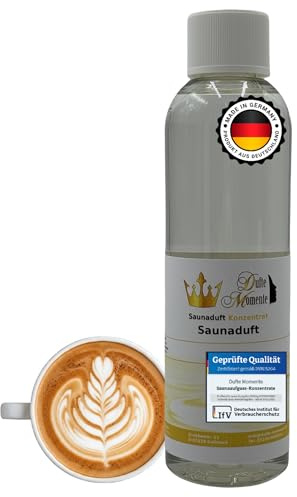 Dufte Momente Saunaaufguss-Konzentrat Cappuccino – 250 ml – warm & cremig – konzentriert & ergiebig – Profi-Qualität gemäß DVN:5204 getestet – vegan & Made in Germany