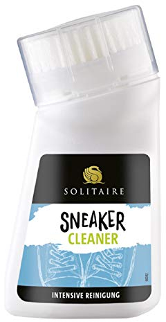 SOLITAIRE Sneaker Cleaner | Sneaker Intensiv-Reiniger | 75 ml | Profi-Reinigung für Sneaker und Schuhe | Sneaker-Reiniger mit integrierter Bürste zur Schuh-Reinigung und effektiven Fleckenentfernung