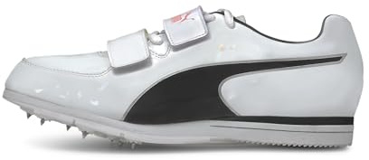 PUMA Unisex-Erwachsene Evospeed Triple Jump/Pv 6 Leichtathletikschuhe, Puma White PUMA Schwarz Lava Blast, 43 EU