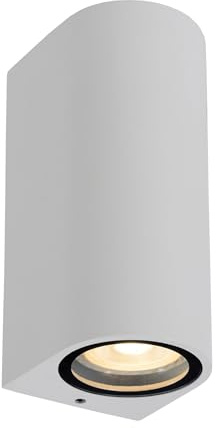 LUCIDE ZARO - Wandstrahler/Wandleuchte Innen/Außen - 2xGU10 - IP44 - Weiß