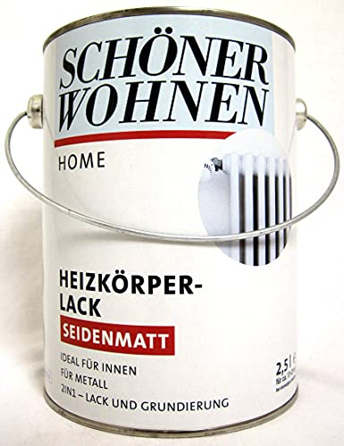 Home Heizkörperlack 2,5l weiß, seidenmatt, Acryllack SW