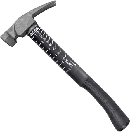 Boss Hammer 16 oz Ti64 Titanium Hammer, Poly Fiberglass Handle