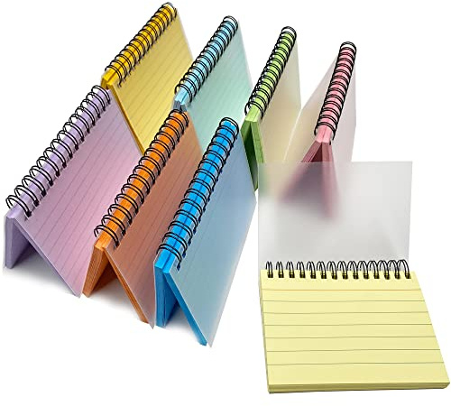 400 Revision Cards, 8 Pack Coloured Ring Bound 3x5 Inch Flash Cards | Ruled Study Cards, 8 Pastel Colours for GCSE Revision, Exam Preparation, Learning and Note Taking
