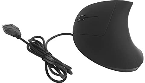 Wired Left Handed Mouse, 3 Levels of DPI with Optical Engine, Vertical Ergonomic, Compatible with Windows 2000/ Windows XP/Windows 7(Left hand wired)