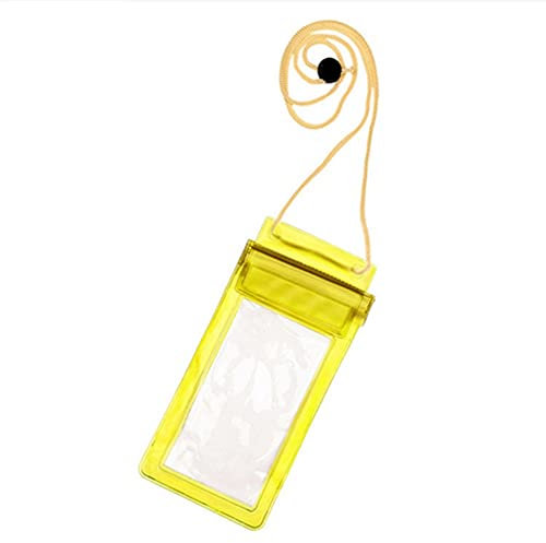 Universelle wasserdichte Tasche Handytasche klar versiegelt Unterwasser Handy Schwimmtasche Abdeckung Tauchtaschen (Color : Yellow)