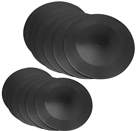 EXCEART 12pcs Vinyl Wall Mount Records Retro Vinyl Records Decor for Vintage Decorations