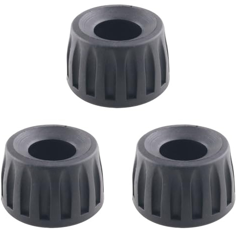 WHYHKJ 3 patas de trípode de goma (15 mm) para cámara de repuesto antideslizante que proporciona estabilidad para disparos en interiores y exteriores, color negro