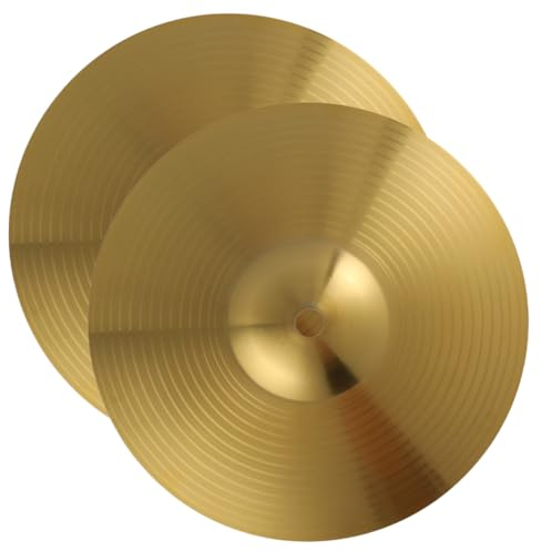 SAFIGLE 2stücke Teiliges Drumset Becken Aus Messing Splash Übungsbecken Mit Glatter Oberfläche Leichter Und Sicherer Schlagzeug Crash-becken Für Jazz Schlagzeuger Und Übungszwecke