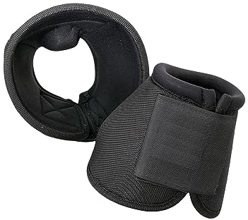budiniao Robuste, stoßdämpfende Hufglocken für Reitsportzubehör, Schwarz, L