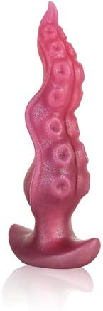 SXOVO Plug Anale Dildo Tentacolare in Silicone Liquido Plug Anale per Massaggio Prostatico e Stimolazione Vaginale Giocattoli Sessuali Anali per Donne e Uomini (S)