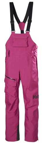 Helly-Hansen Powderqueen - Salopette da sci da donna, impermeabili, isolanti, invernali, 663, magenta 2.0, XL