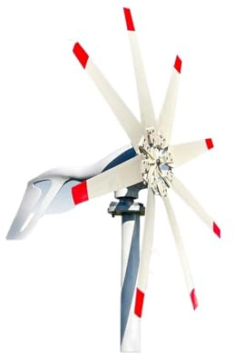 Wind Turbine Generator,Wind Turbine, 3000w 3kw Horizontal Wind Turbine Generator 48V 24V 12V Power Magnetic Dynamo Free Energy Windmill Home Appliance Camping Solar for Hybrid Solar Wind System(Onecol
