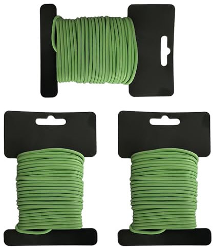 3 Rollen Grüner Bindedraht, Bindedraht Für Den Garten, Bindedraht Für Gartenpflanzen, Befestigungsdraht Für Kletterpflanzen, Pflanzzubehör